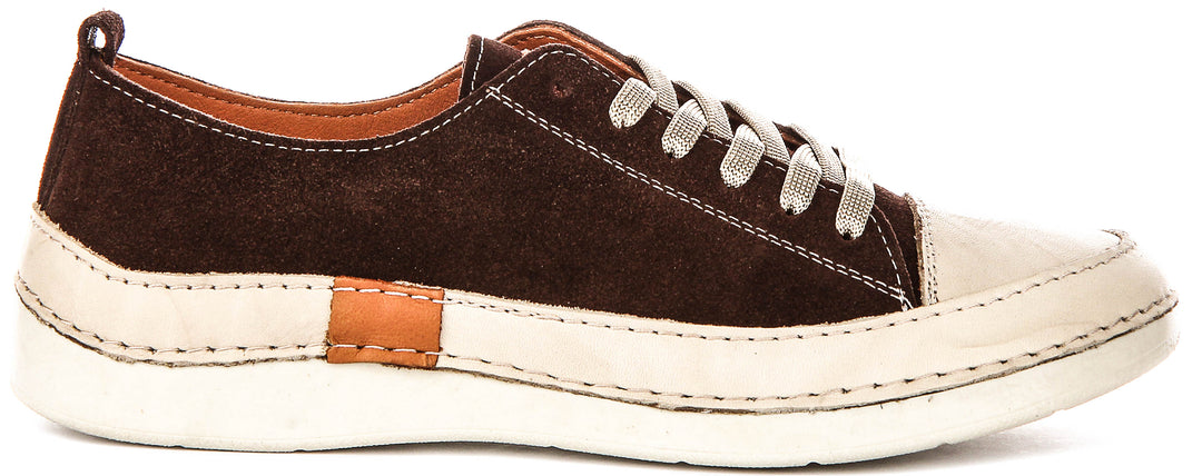 Justinreess England Sammy Suede In Brown For Women