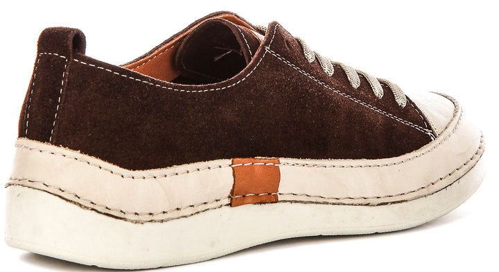 Justinreess England Sammy Suede In Brown For Women