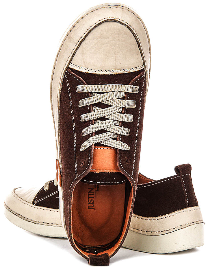 Justinreess England Sammy Suede In Brown For Women