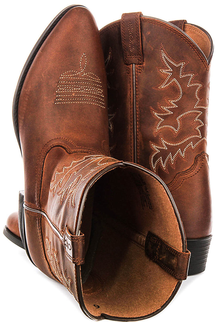 Ariat Heritage R Toe In Brown For Juniors