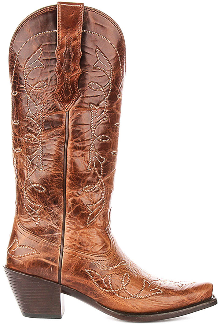 Ariat Heritage D Toe Cowboy Boot In Brown For Women