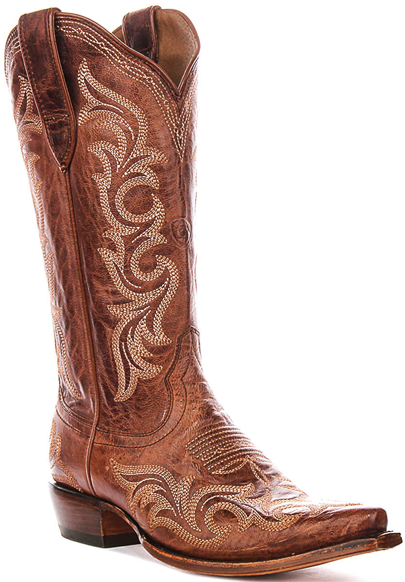 Ariat Hazen Coyboy Boots In Brown For Women