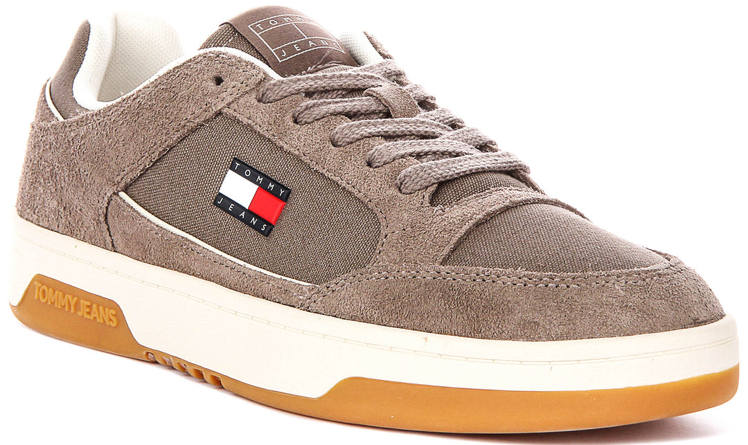 Tommy Jeans Cupsole Leather In Brown For Men