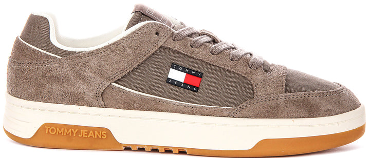 Tommy Jeans Cupsole Leather In Brown For Men