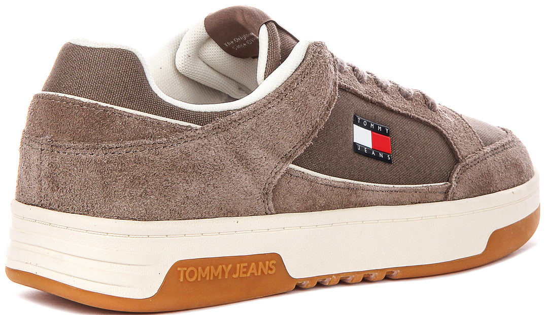 Tommy Jeans Cupsole Leather In Brown For Men