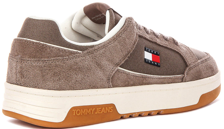 Tommy Jeans Cupsole Leather In Brown For Men