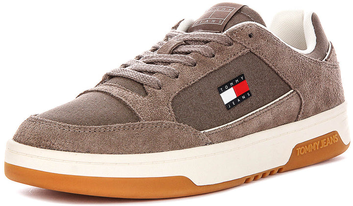 Tommy Jeans Cupsole Leather In Brown For Men