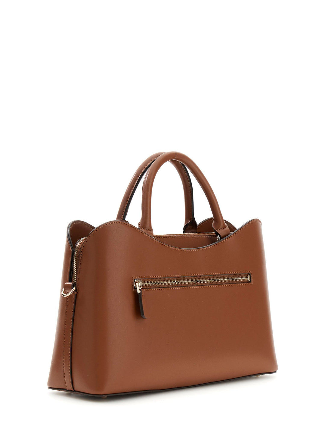 Guess Janie Logo Handbag In Brown For Women