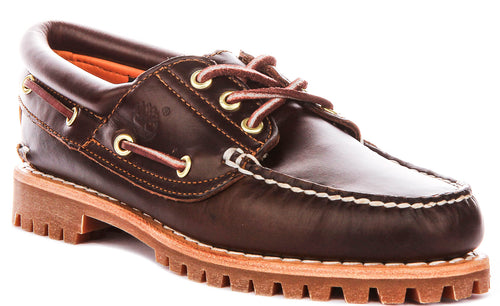 Timberland 3 Eye Boat Shoes In Brown For Women