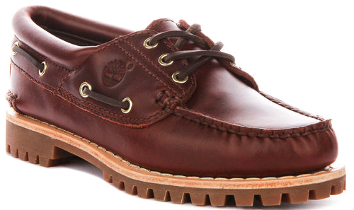 Timberland 3 Eye Boat Shoes In Brown For Women