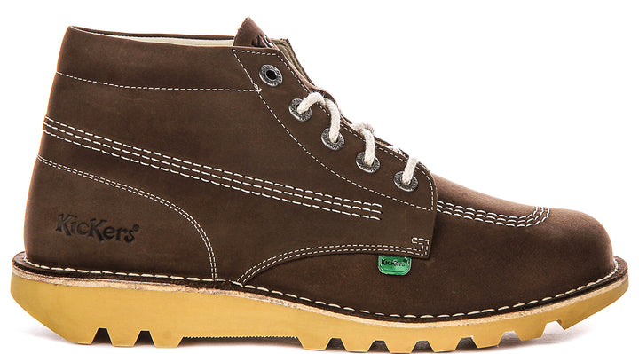 Kickers Kick Hi Leather In Brown For Men UK Size 6.5 -12