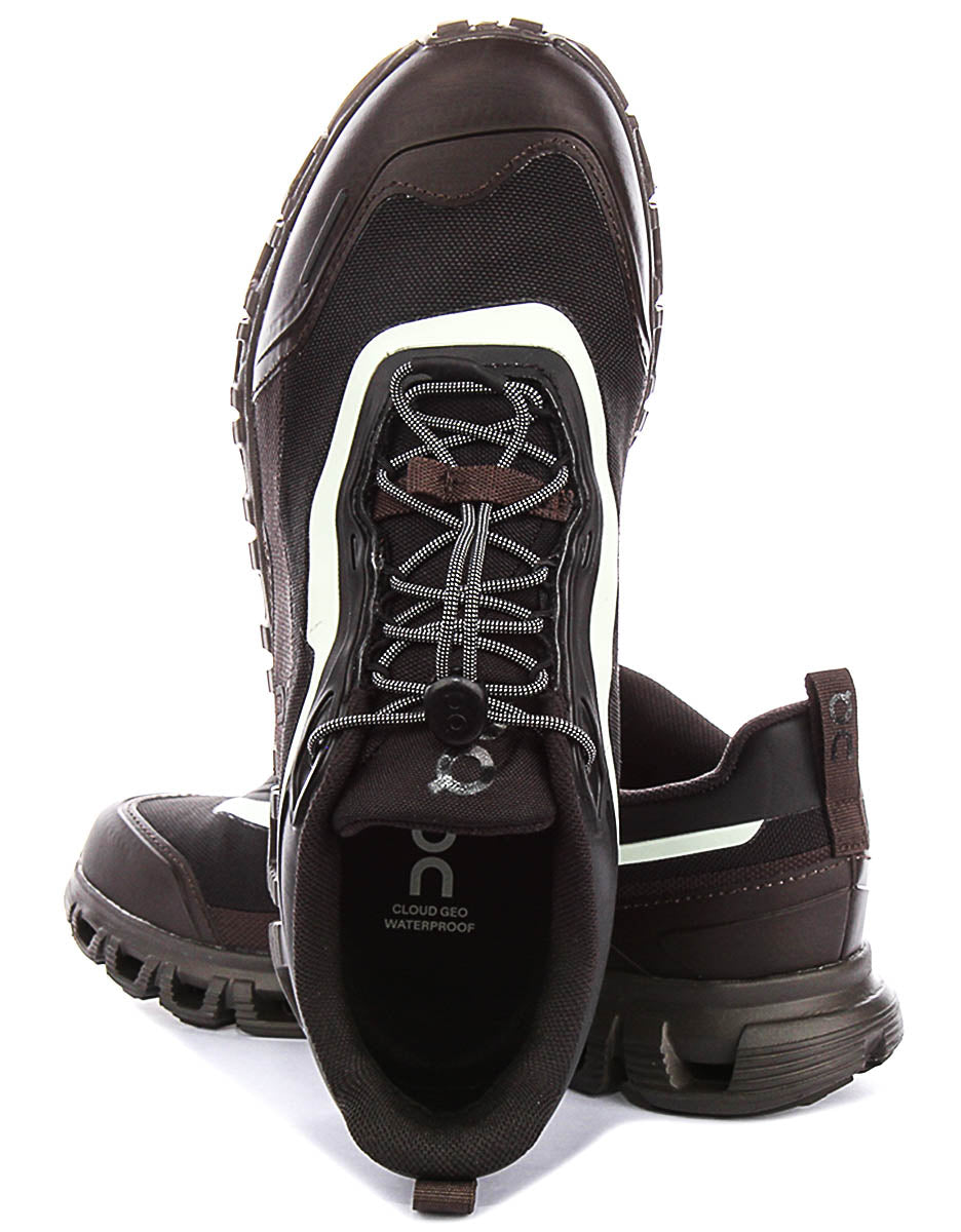 On Running Cloud 6 Geo Waterproof In Brown For Women