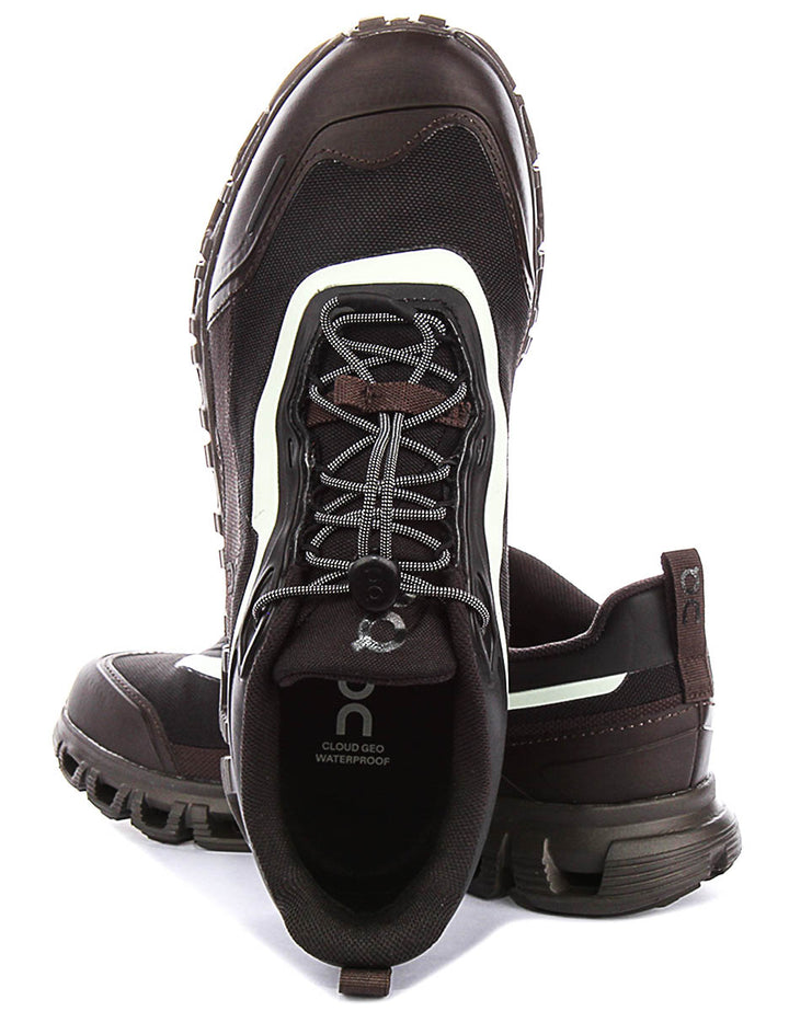 On Running Cloud 6 Geo Waterproof In Brown For Women
