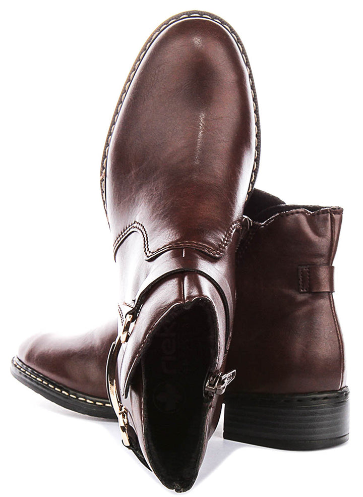 Rieker 73487-25 In Brown For Women