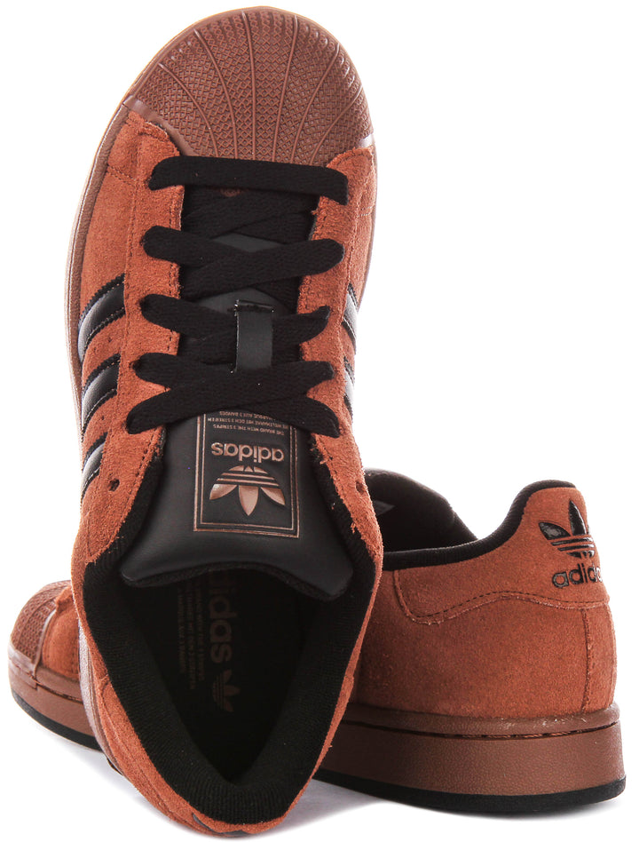 Adidas Superstar II In Brown Black