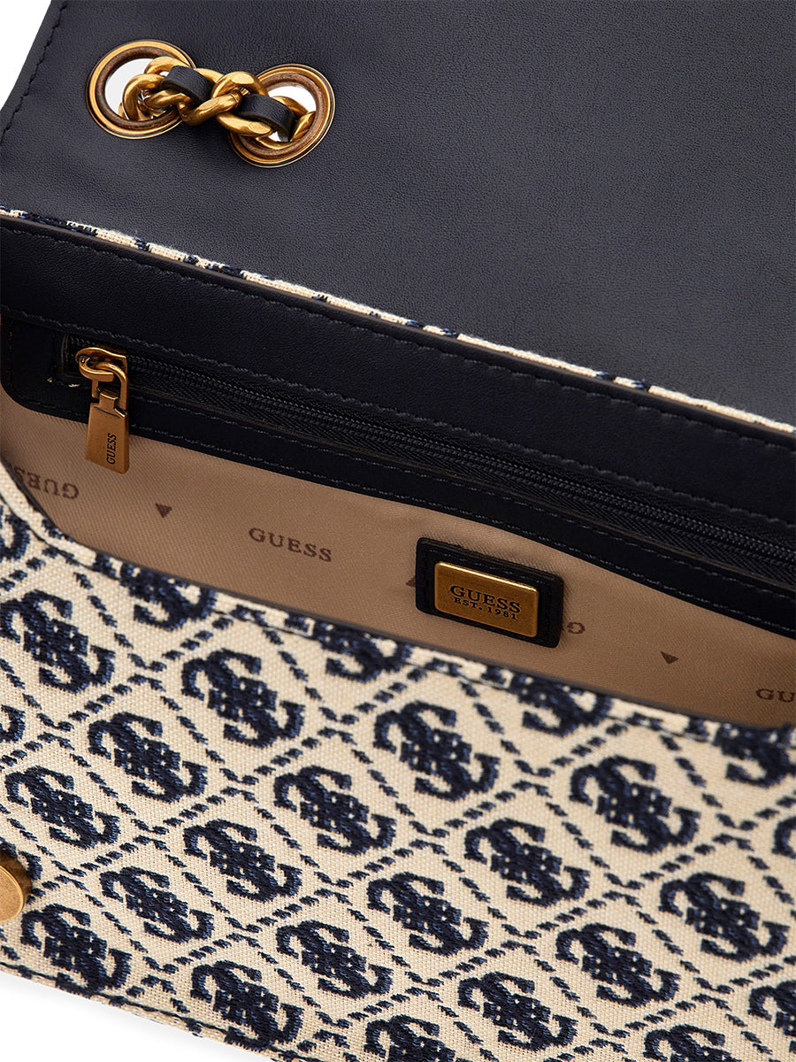 Guess Izzy Crossbody bag In Navy Beige For Women