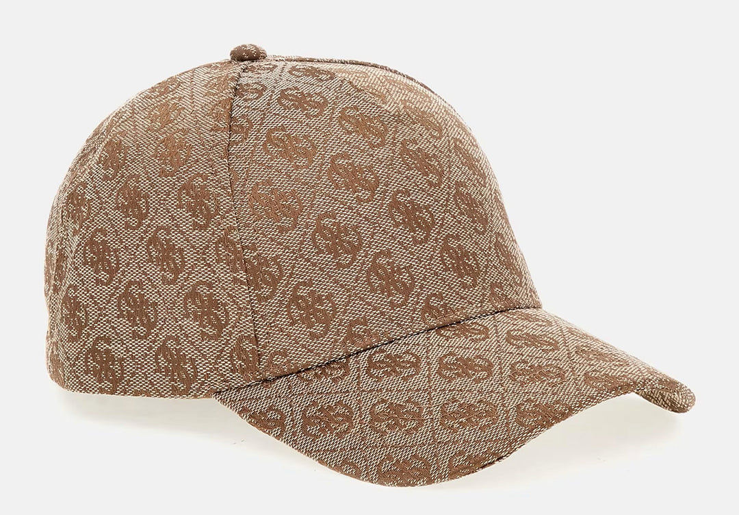 Guess Orlina Baseball Cap In Brown Beige