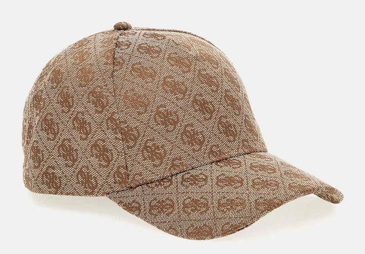Guess Orlina Baseball Cap In Brown Beige