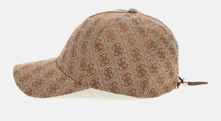 Guess Orlina Baseball Cap In Brown Beige
