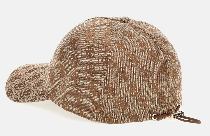 Guess Orlina Baseball Cap In Brown Beige
