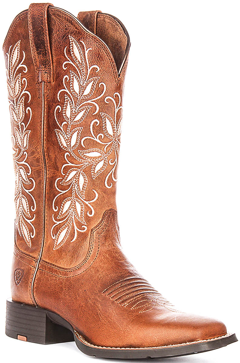 Ariat Round Up Holly In Brown Beige For Women