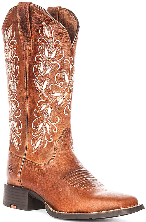 Ariat Round Up Holly In Brown Beige For Women