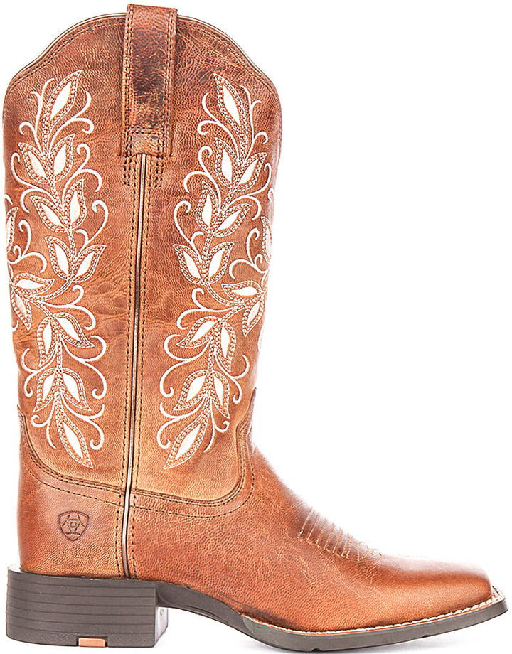 Ariat Round Up Holly In Brown Beige For Women