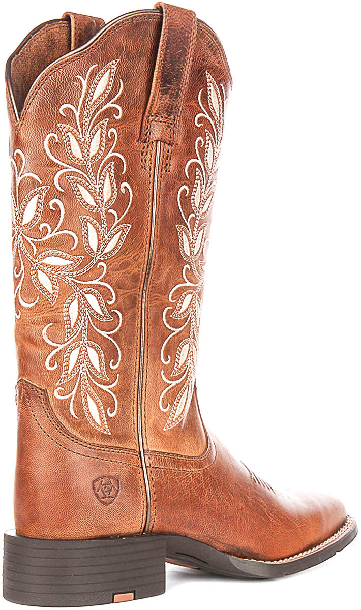 Ariat Round Up Holly In Brown Beige For Women