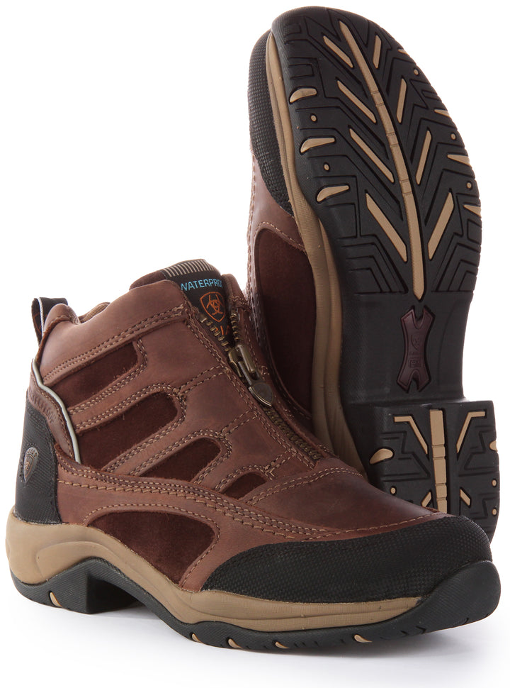 Ariat Terrain Zip H20 In Brown Black For Women