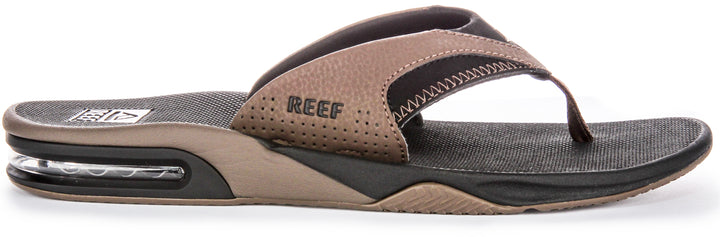 Reef M Fanning In Brown Black For Men