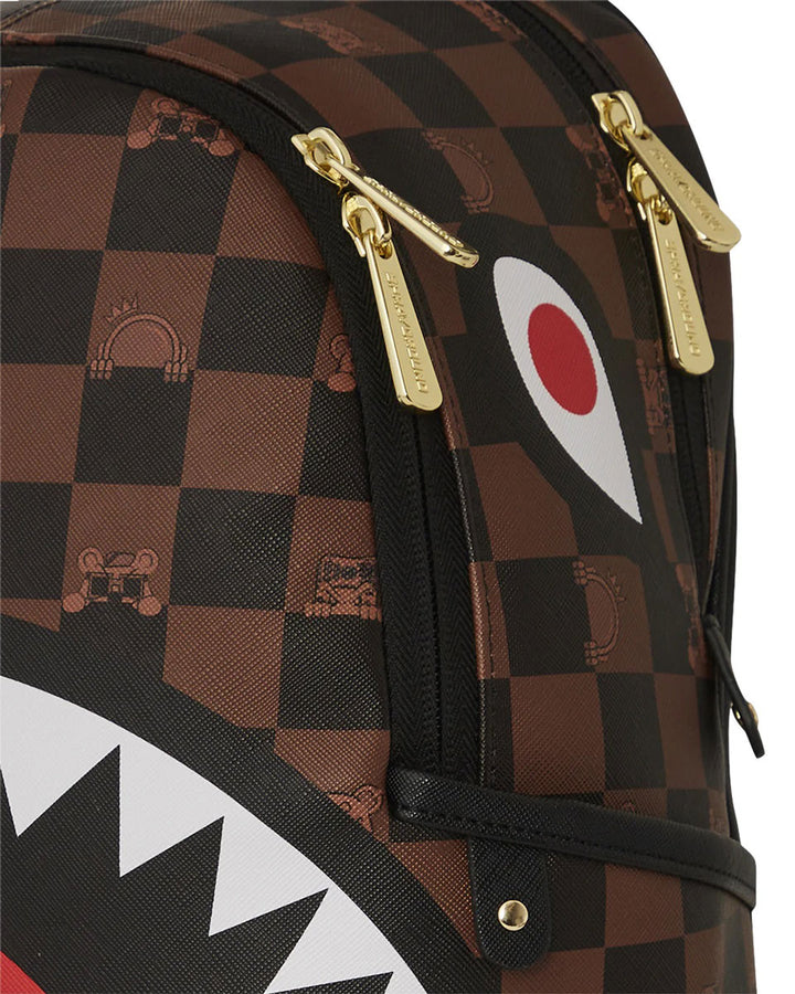 Sprayground The Hideout Savage Backpack In Brown Black Check