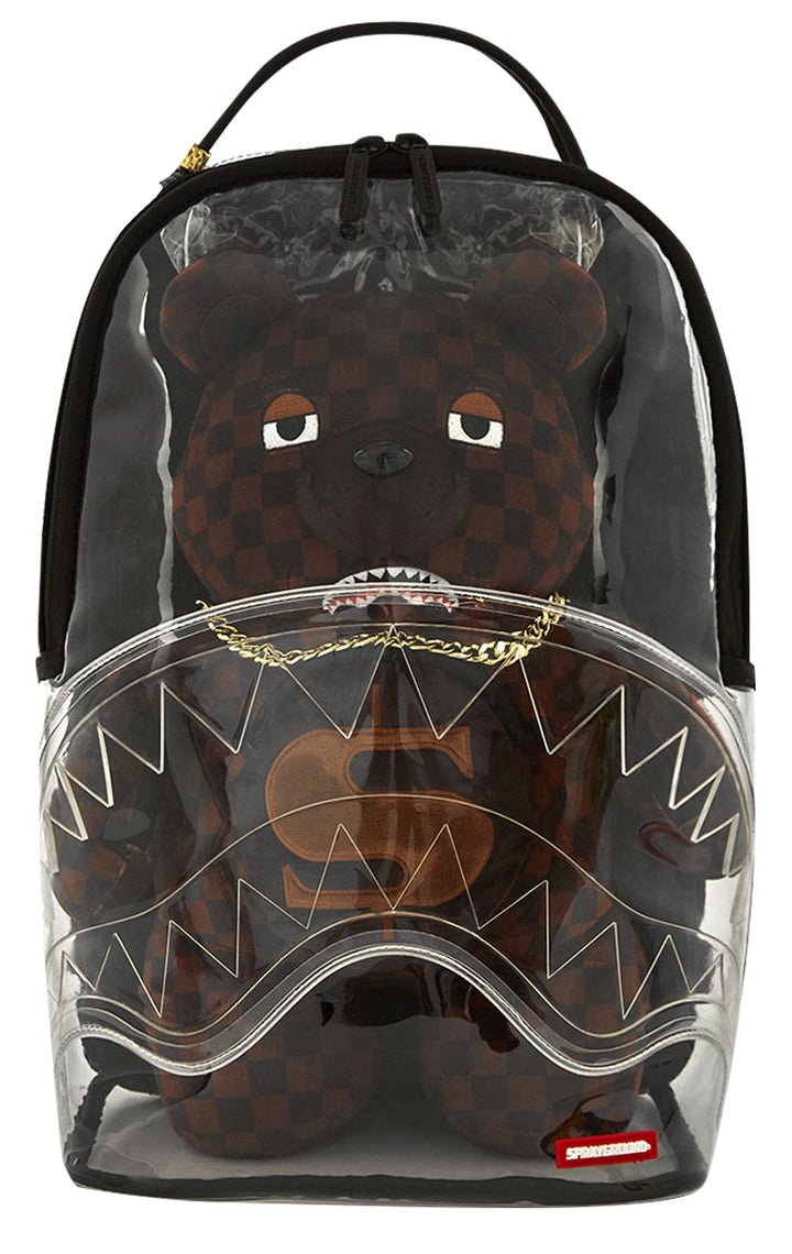 Sprayground Clear Backpack Shark in Paris Bear