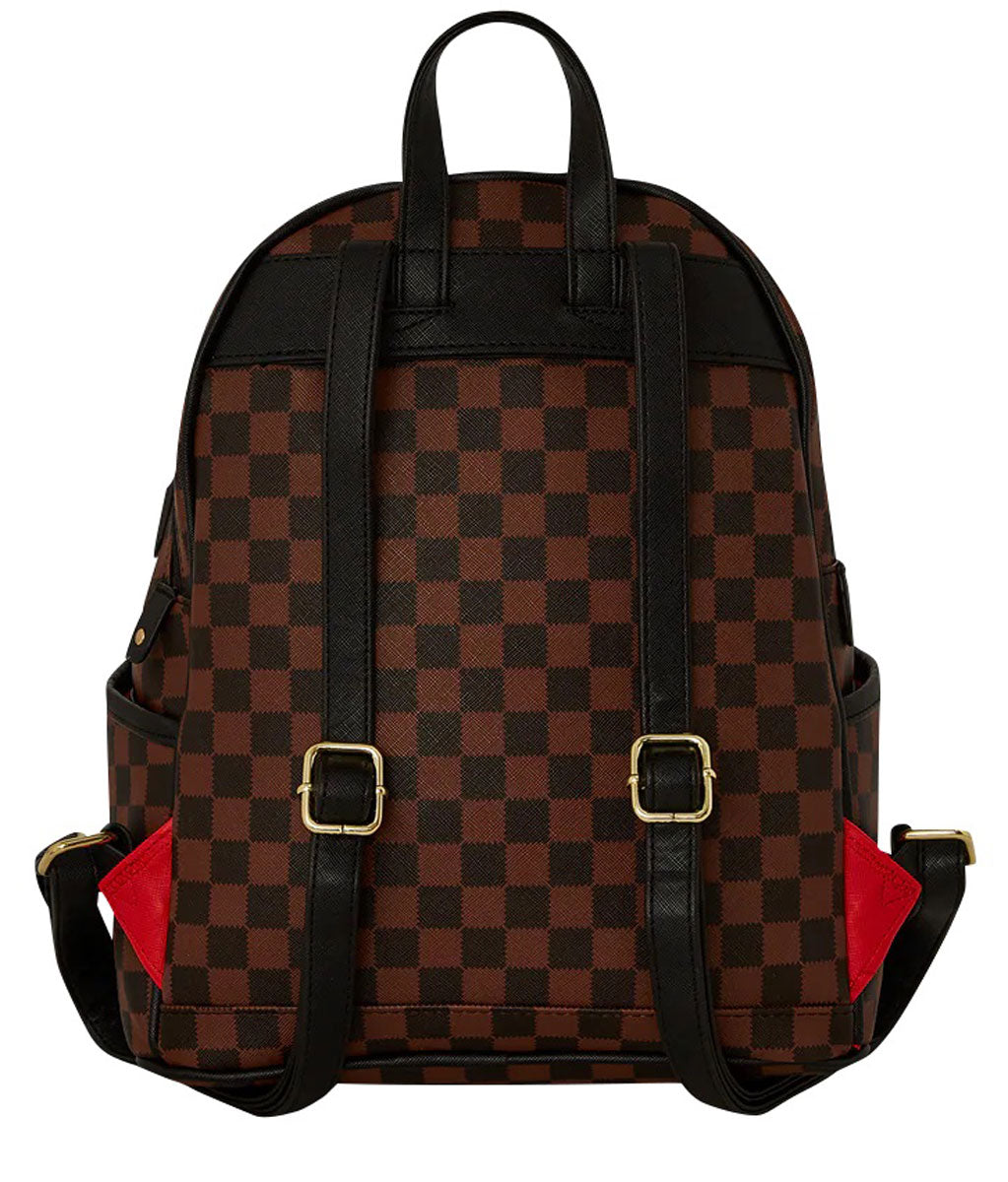 Sprayground Sawtooth Sharks In Paris Savage In Brown Check