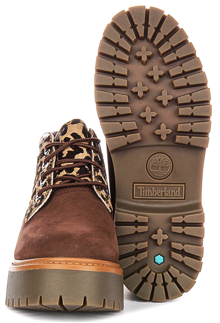 Timberland A43RR Stone Street Nellie In Brown Leopard For Women