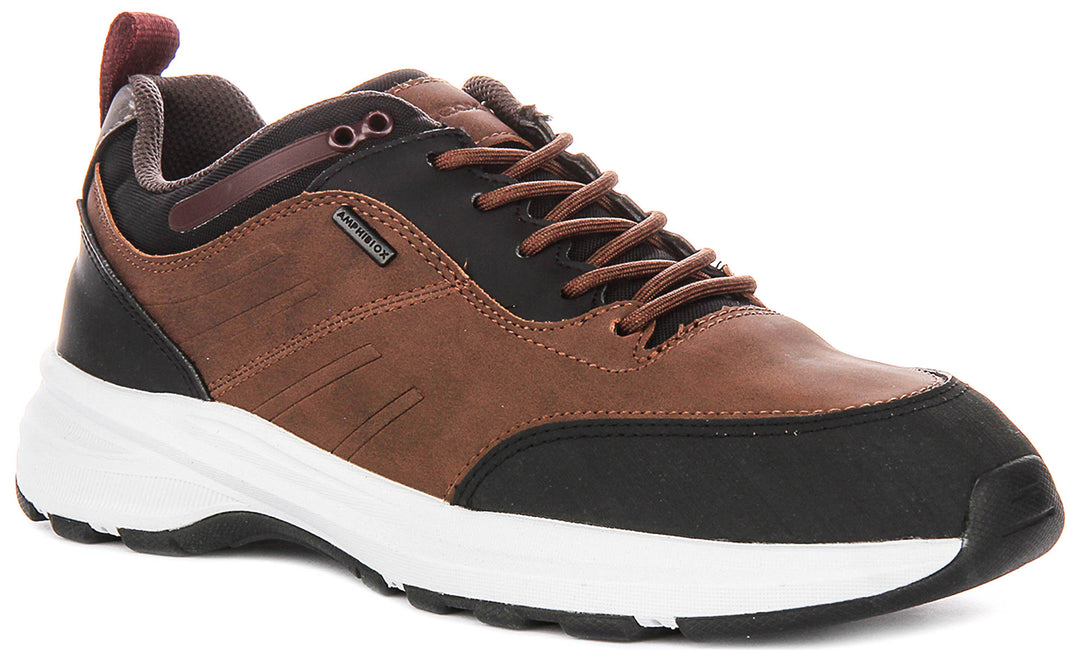Geox U Senales B In Brown Black For Men