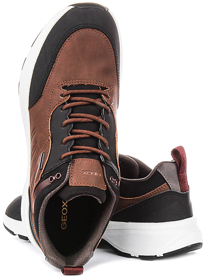 Geox U Senales B In Brown Black For Men