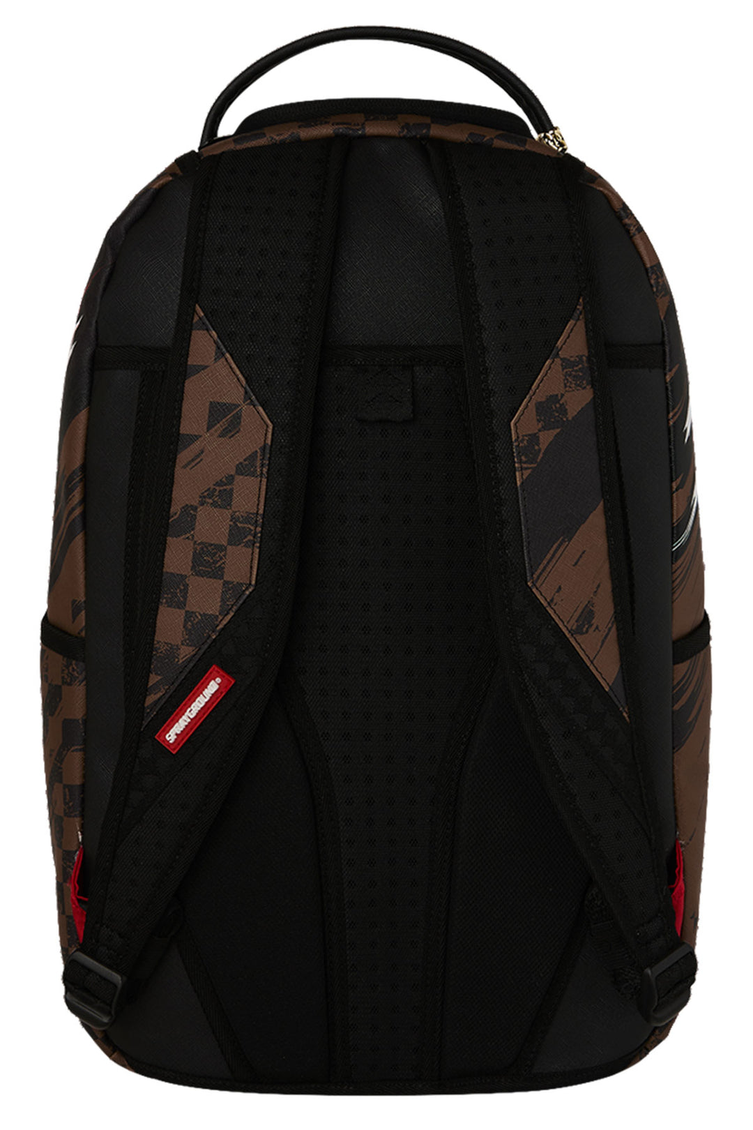 Sprayground Smeared Grunge Backpack In Brown Black