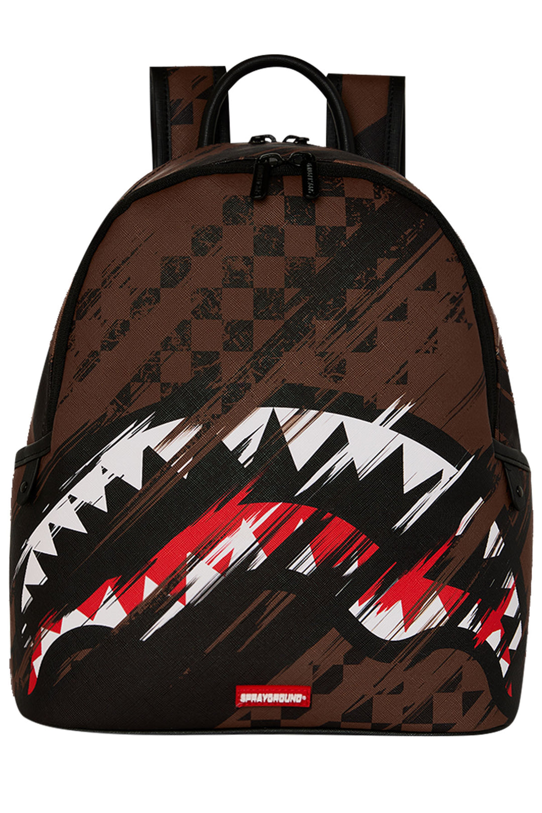 Sprayground Sharks In Paris Night Drift Savage Backpack In Brown Black