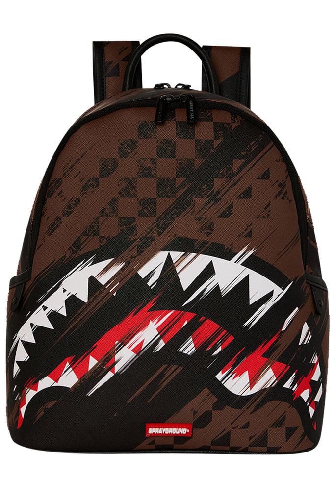 Sprayground Sharks In Paris Night Drift Savage In Brown Black