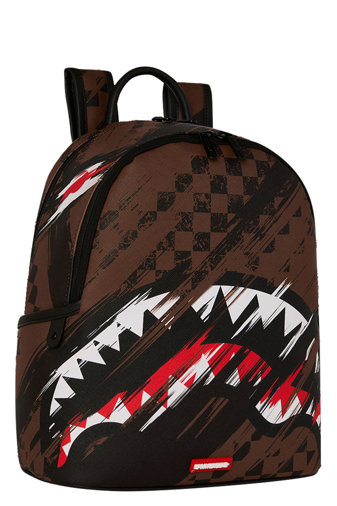 Sprayground Sharks In Paris Night Drift Savage Backpack In Brown Black
