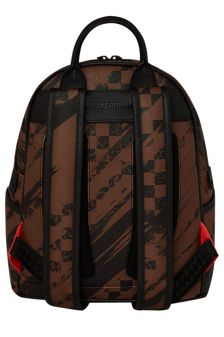 Sprayground Sharks In Paris Night Drift Savage Backpack In Brown Black