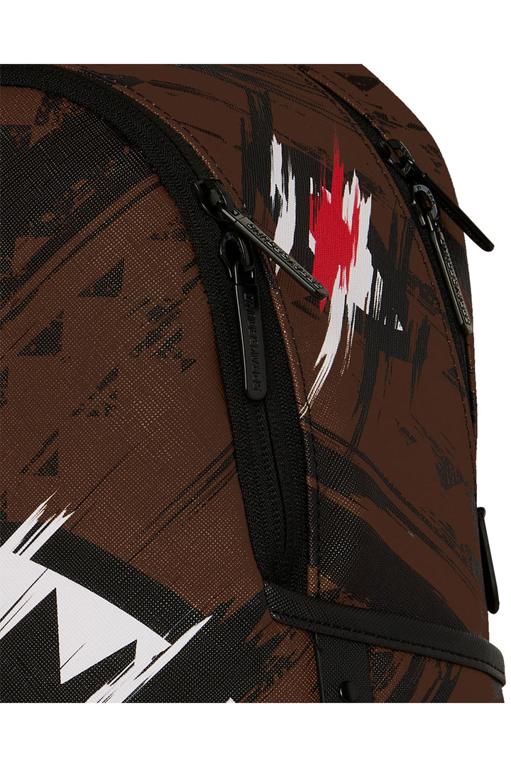 Sprayground Sharks In Paris Night Drift Savage Backpack In Brown Black