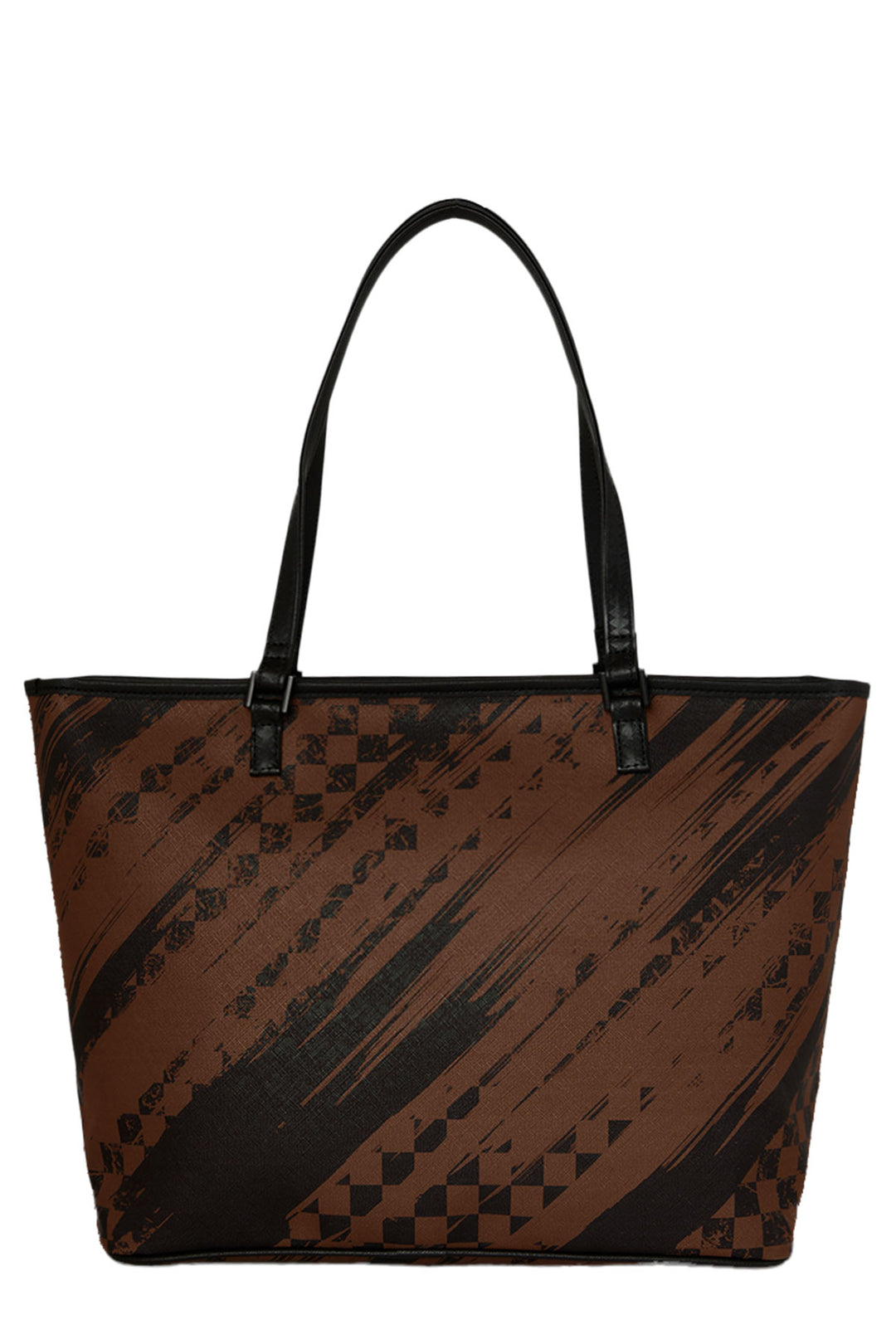 Sprayground Sharks In Paris Night Drift Tote In Brown Black