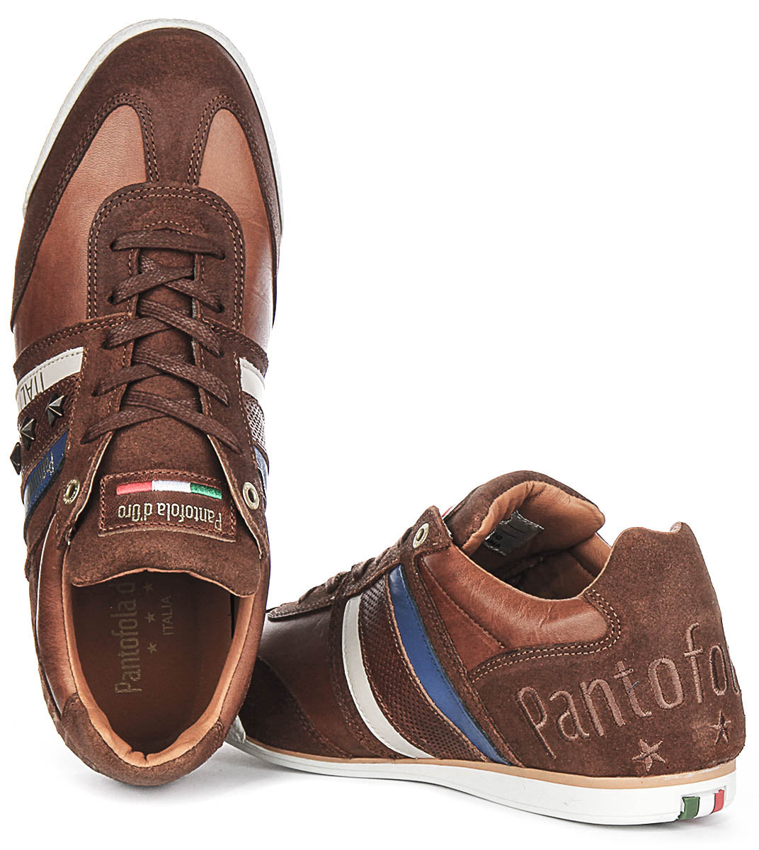 Pantofola D'Oro Imola L Stars In Brown Blue For Men