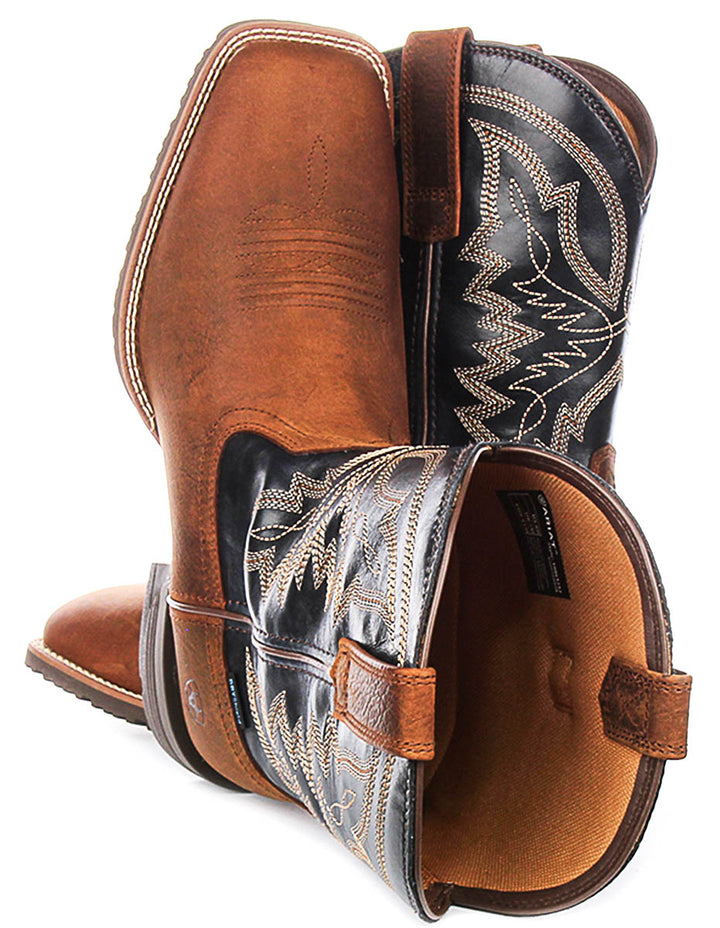 Ariat Hybrid Ranchwork In Brown Blue For Men