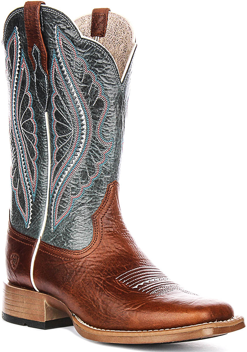 Ariat Prime Time In Brown Blue For Women