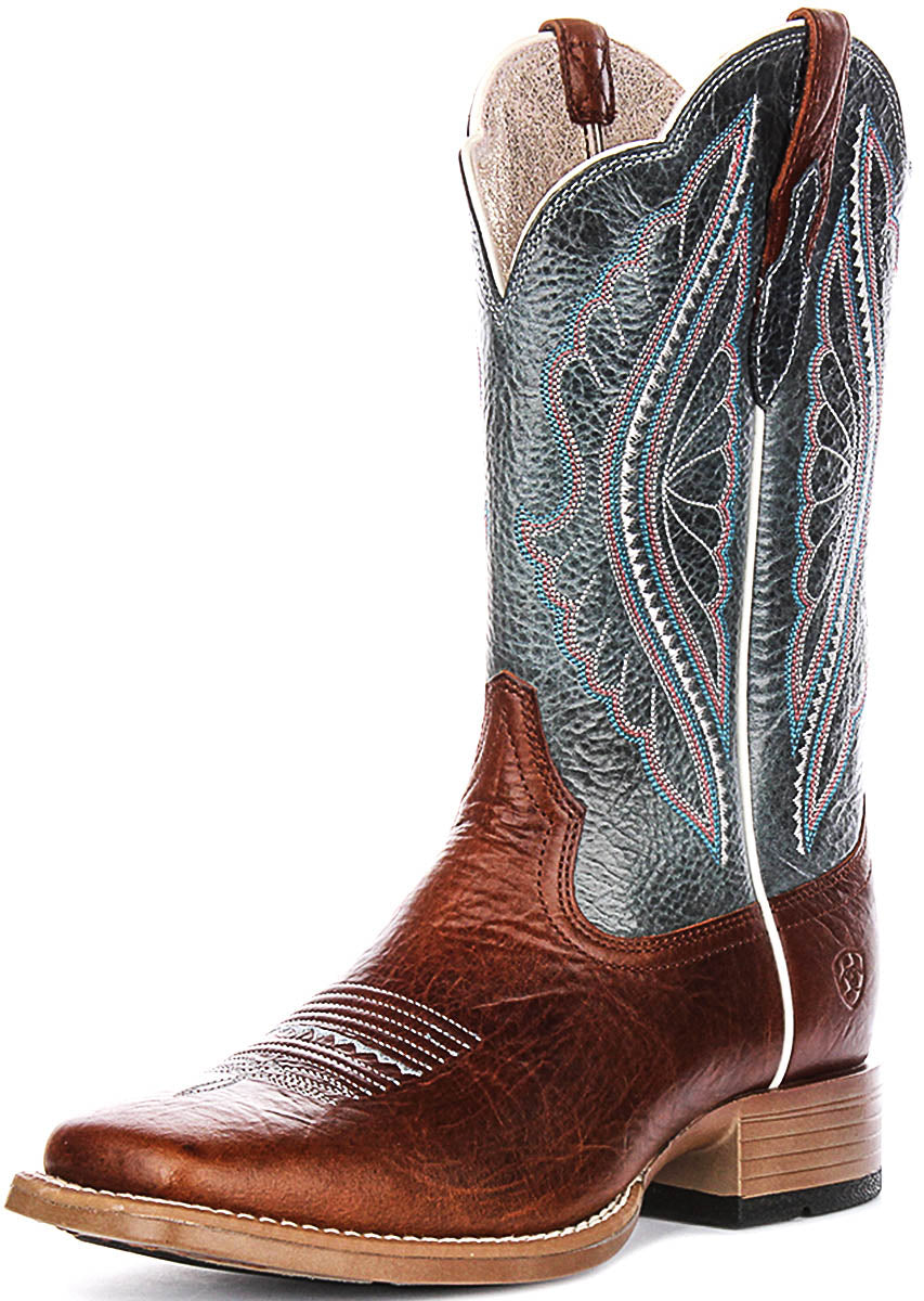 Ariat Prime Time In Brown Blue For Women