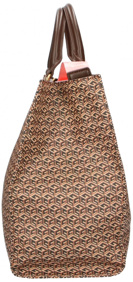 Guess Handtasche Braune Handtasche Shopper Guess Rianee In