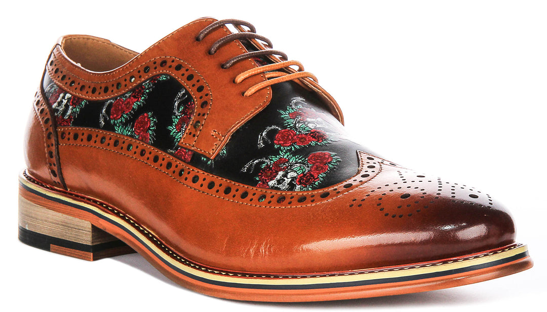 Justinreess England Balor In Brown Multi For Men