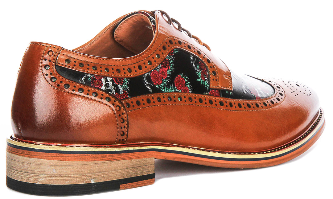 Justinreess England Balor In Brown Multi For Men